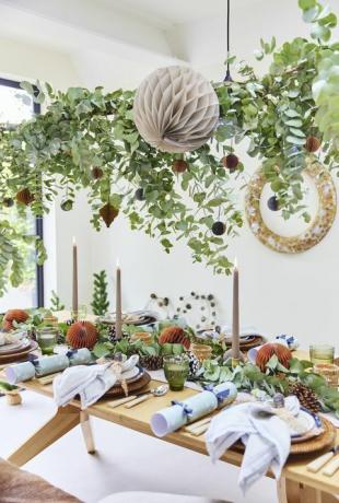 table de noel tendance scandi