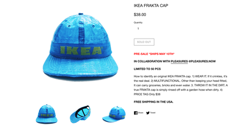 Chapeau de sac Ikea Frakta