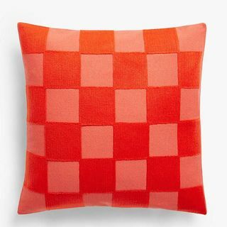 Coussin en damier John Lewis, lave