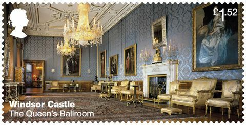 Timbres du Royal Mail du château de Windsor