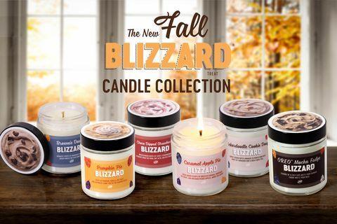 collection de bougies de blizzard automne reine laitière