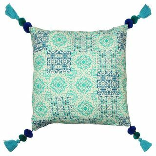 House Beautiful Coussin Paca - Bleu Menthe Verte