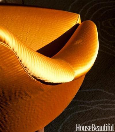 chaise orange