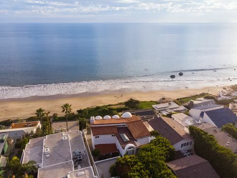 vue sur l'océan depuis la villa