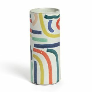 Vase multicolore en céramique