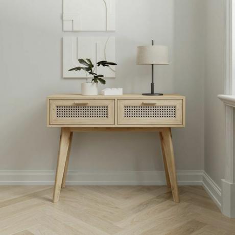 Table console Disa en bois naturel