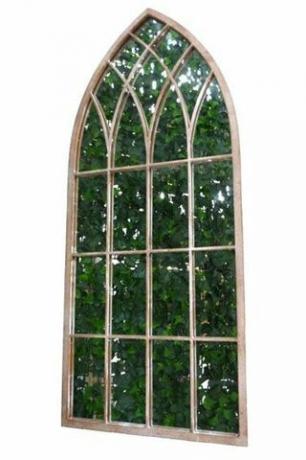 Miroir de jardin en pierre gothique