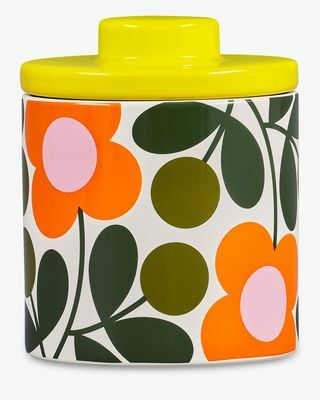 Pot de stockage de café Orla Kiely Flower Stems, 750 ml, Citrine / Multi