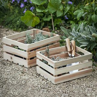 Ensemble de 2 boîtes de rangement en bois, 28 £