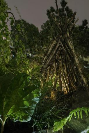 Chelsea Flower Show - Le jardin de la nature de Kate Middleton en soirée, éclairage Philips