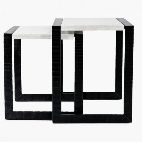 Table gigogne griffée noire aubépine