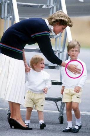 La princesse Diana avec Harry et William en Ecosse