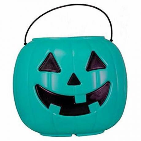 Seau à bonbons sarcelle Jack-o'-Lantern