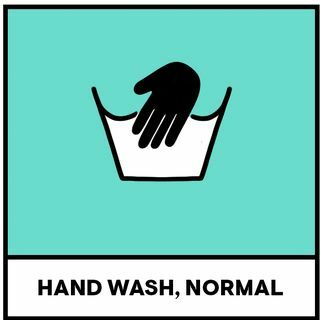 lavage à la main symboles de lessive normaux
