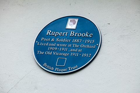 Rupert Brooke - Orchard House - Grantchester - plaque bleue - Cheffins