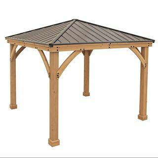 Gazebo carré en bois méridien