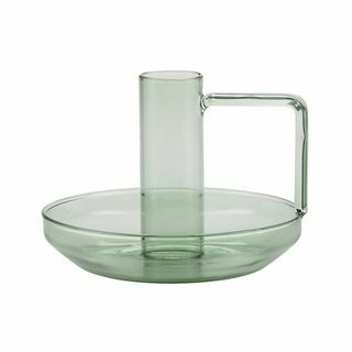 Bougeoir en verre Casimir vert