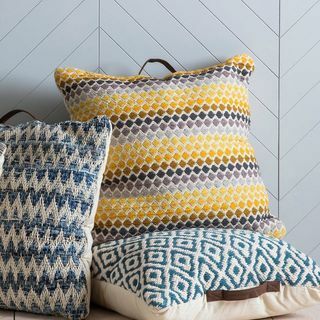 Coussin de sol Marcy en jaune