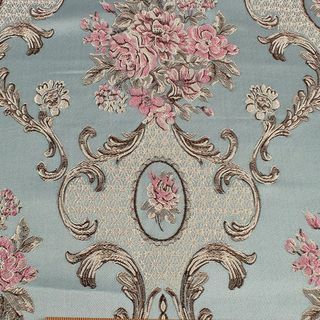 Tissu de brocart de fleurs