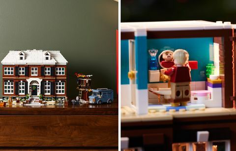 lego seul à la maison décor de film de noël