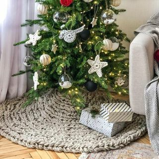 Jupe sapin de Noël Tricot géant Choix de couleur