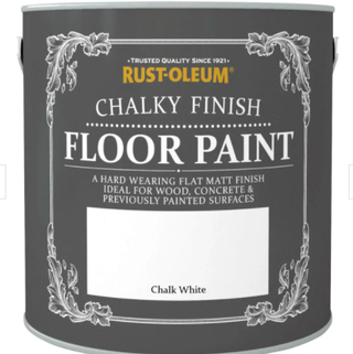 Peinture pour plancher au fini crayeux (blanc craie)