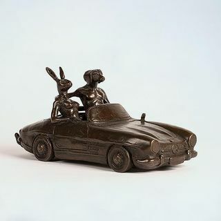 Sculpture en bronze à limitation de vitesse