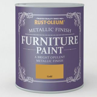 Peinture pour meubles au fini métallisé doré Rust-Oleum