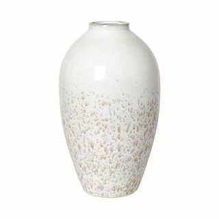 Vase Ingrid en blanc et beige