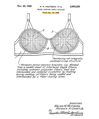 brevet pour un article en tissu non tissé moulé