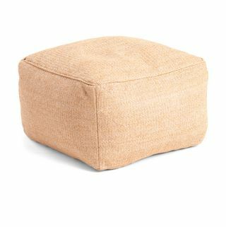 Pouf extérieur en fibre naturelle