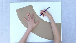 abat-jour en papier marbré bricolage