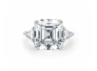 bague coupée asscher forevermark