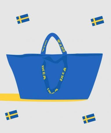 sac ikea bleu frakta