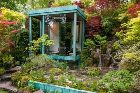 Gosho No Niwa No Wall, No War. Conçu par: Kazuyuki Ishihara. Parrainé par: G-LION. RHS Chelsea Flower Show 2017