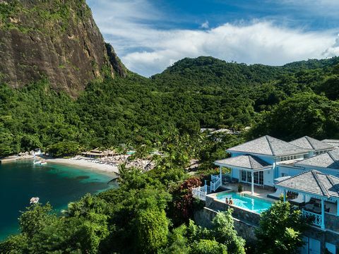 villa avec vue sur l'océan à la plage de sucre