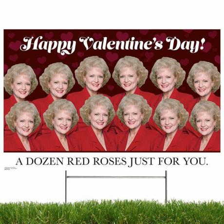 prime party happy valentine's day yard sign