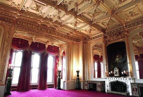 Salle à manger d'État du château de Windsor.