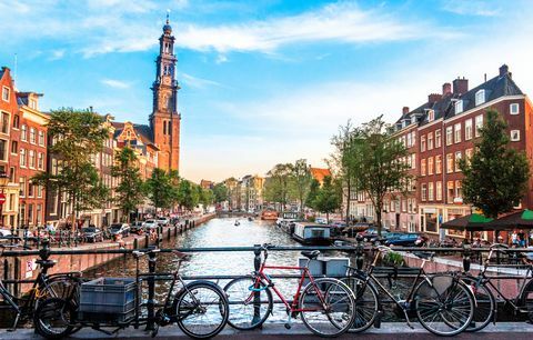 Vue du canal à Amsterdam