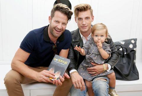 Nate Berkus et Jeremiah Brent avec leur fille Poppy Brent-Berkus