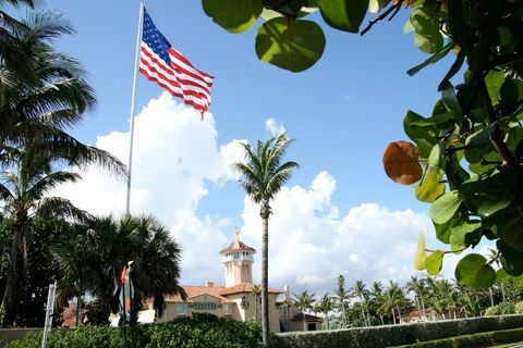 drapeau américain mar-a-lago