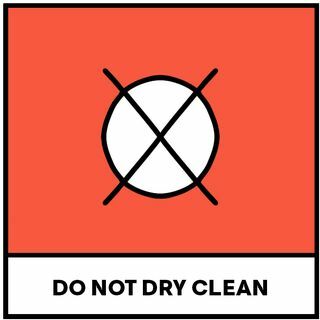 Ne pas nettoyer à sec le symbole du linge