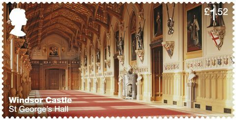 Timbres du Royal Mail du château de Windsor