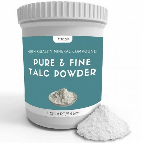 Poudre de talc super pure de 1 litre, poudre de talc extrêmement fine pour la peinture à la craie, poudre de talc à usages multiples non parfumée avec une excellente lubrification, pour la réparation de pneus de vélo et de voiture – par TITGG