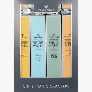 Fever-Tree Gin and Tonic Pairing Crackers, Boîte de 4, 5cl & 150ml