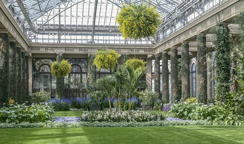 À l'intérieur de la véranda à Longwood Gardens, Kennett Square, PA, USA