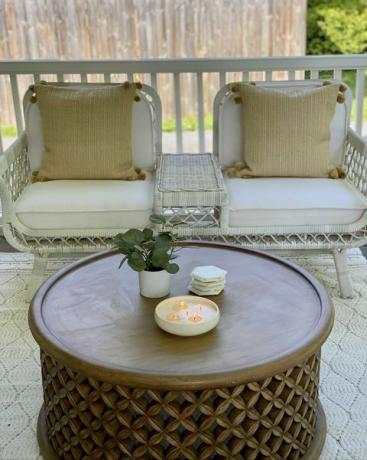 tabouret bamiléké, terrasse