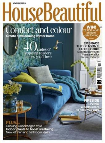 House Beautiful numéro de novembre 2018 - couverture