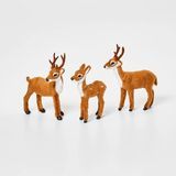 Figurines décoratives 3pc Mini Deer 