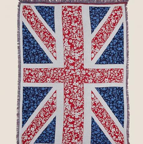 Jeté 100 % coton Union Jack